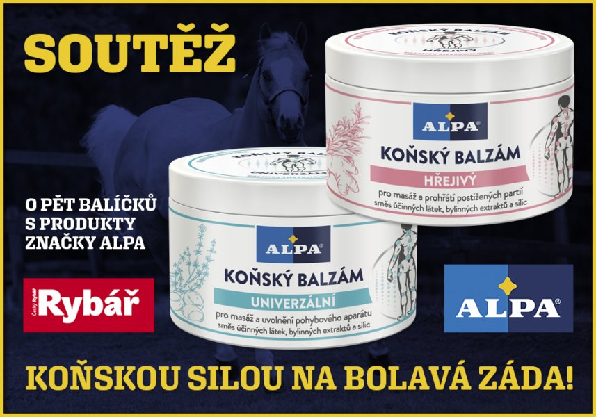 Novinky - SOUTĚŽTE S&nbsp;ČESKÝM RYBÁŘEM A&nbsp;ALPOU 